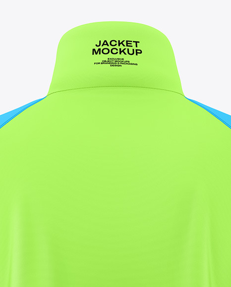 Women's Windbreaker Jacket Mockup - Back View