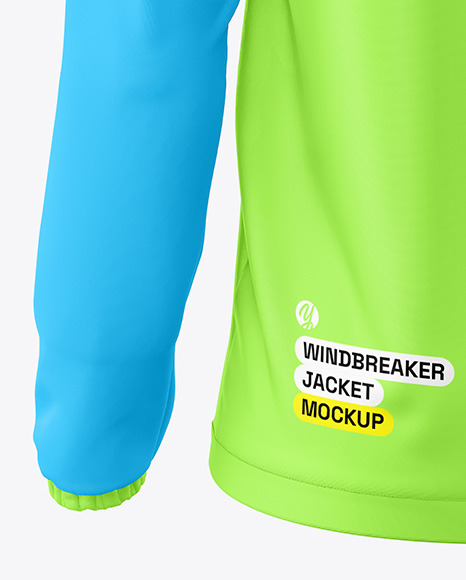 Women's Windbreaker Jacket Mockup - Back View