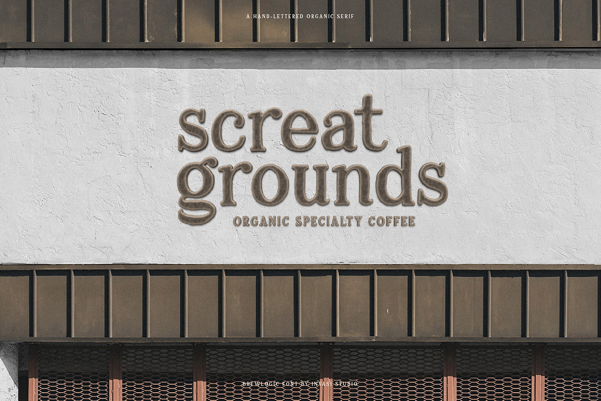 Brewlogic - Organic Display Font Brewlogic - Organic Display Font