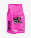 Matte Coffee Bag Mockup