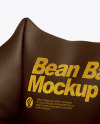 Leather Bean Bag Chair Mockup