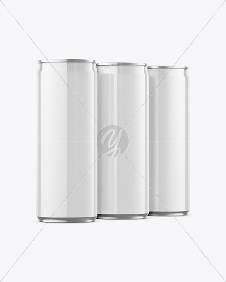Glossy Cans Mockup
