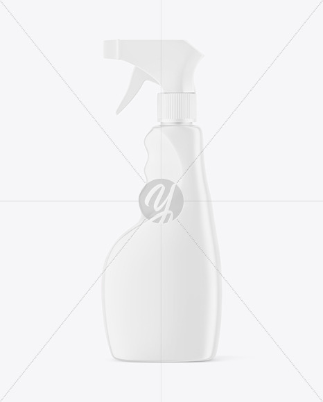 Matte Plastic Trigger Spray Bottle Mockup