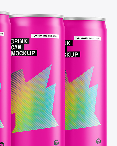 Matte Cans Mockup