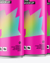 Matte Cans Mockup