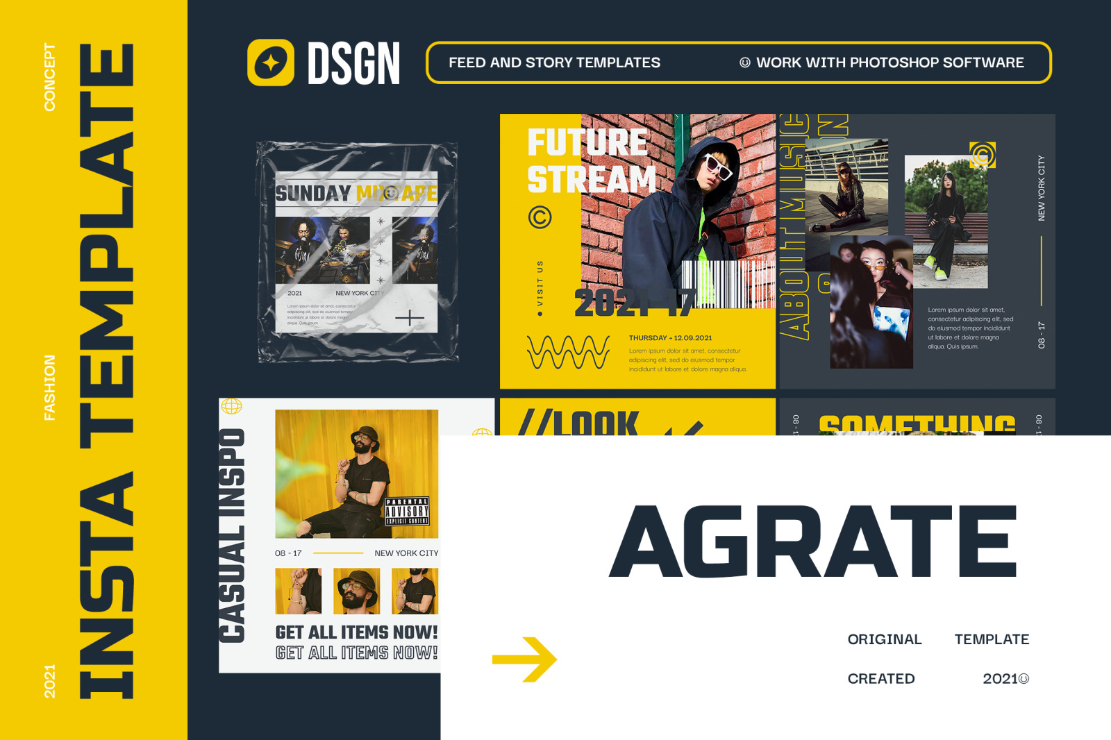 Agrate Urban Instagram Templates