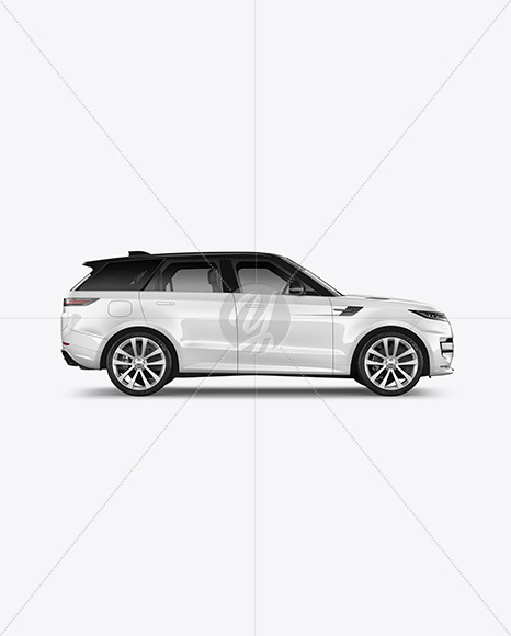 Crossover SUV Mockup - Side View