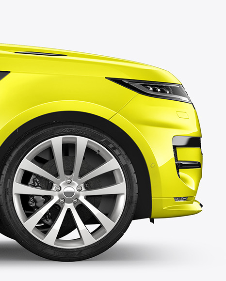 Crossover SUV Mockup - Side View