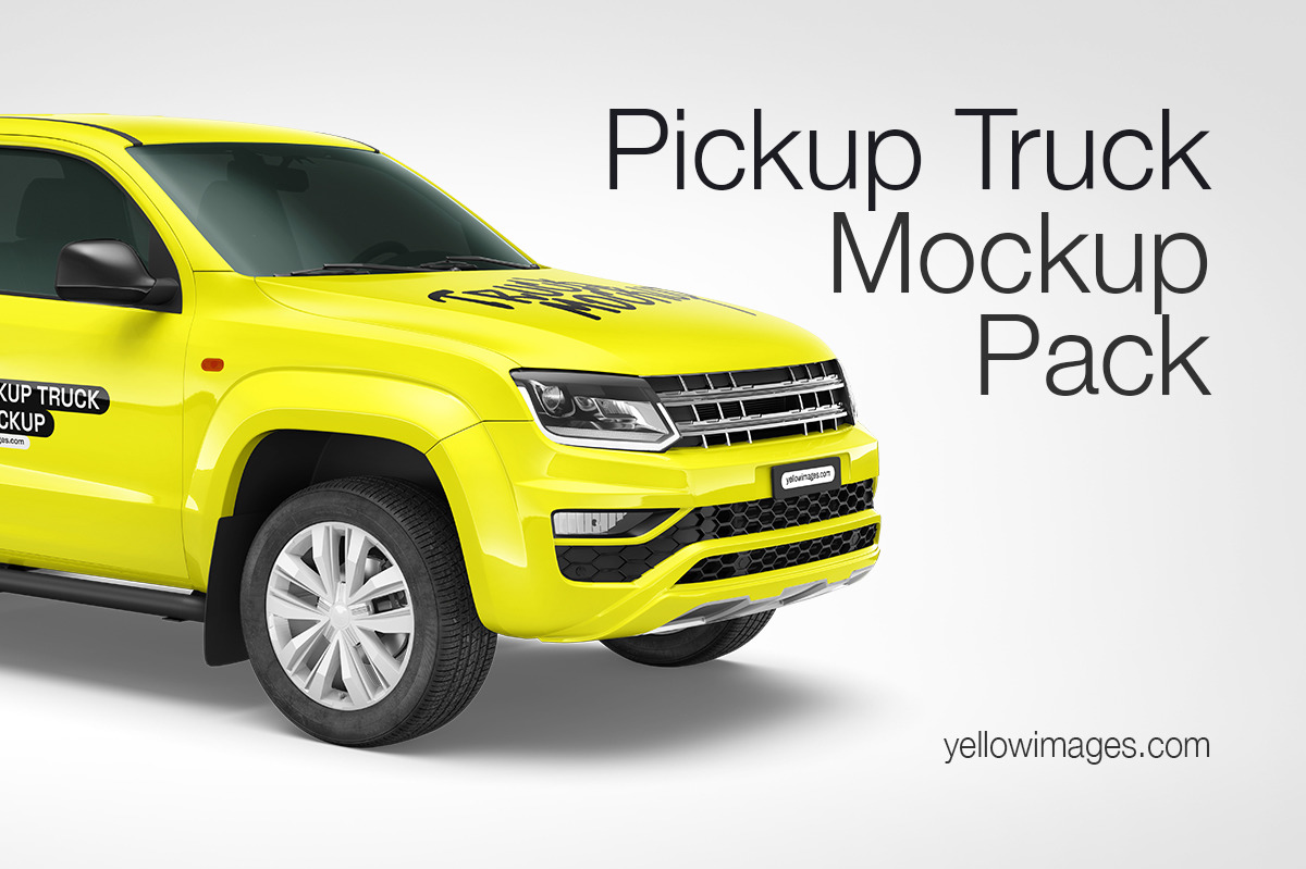 Pickup Truck Mockup Pack Pickup Truck Mockup Pack