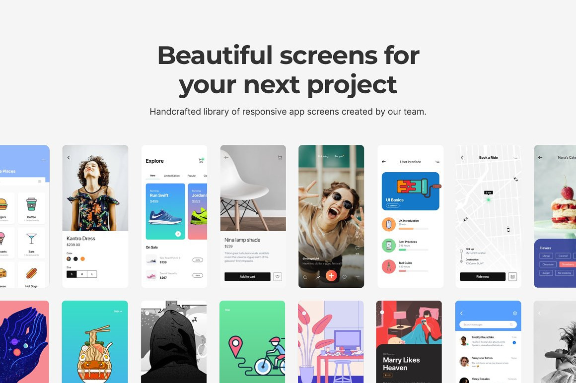 Fabrx Mobile App Design System Template