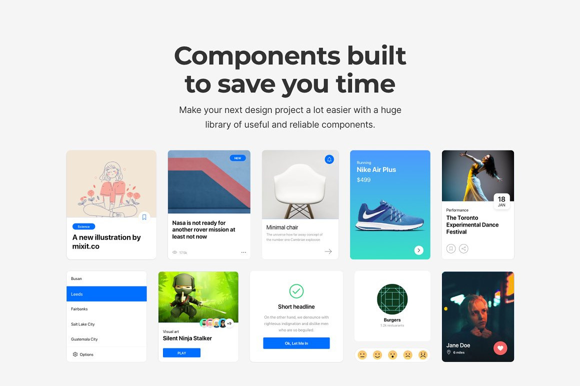 Fabrx Mobile App Design System Template