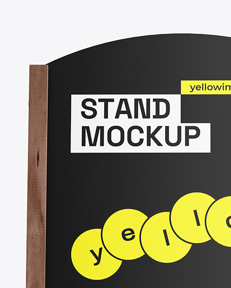 Wooden Stand Mockup