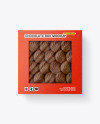 Kraft Box of Chocolate Sweets Mockup