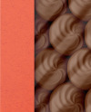 Kraft Box of Chocolate Sweets Mockup