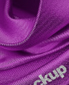 Semi Metallic Scarf Mockup - Front Halfside View