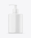 Glossy Liquid Soap Bottle W/ Pump Mockup