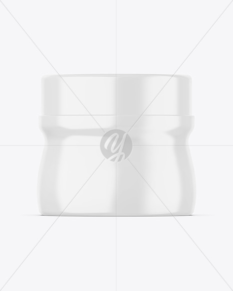 Glossy Cosmetic Jar Mockup