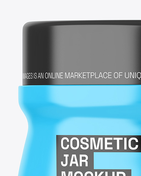 Glossy Cosmetic Jar Mockup