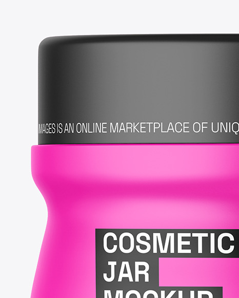 Matte Cosmetic Jar Mockup