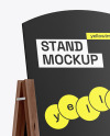 Wooden Stand Mockup