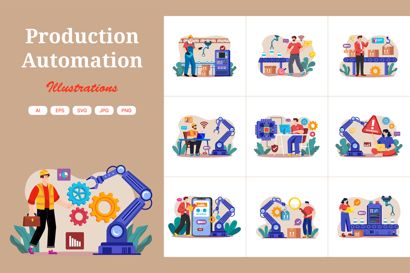 M684_Production Automation Illustration Pack_Part 01 M684_Production Automation Illustration Pack_Part 01