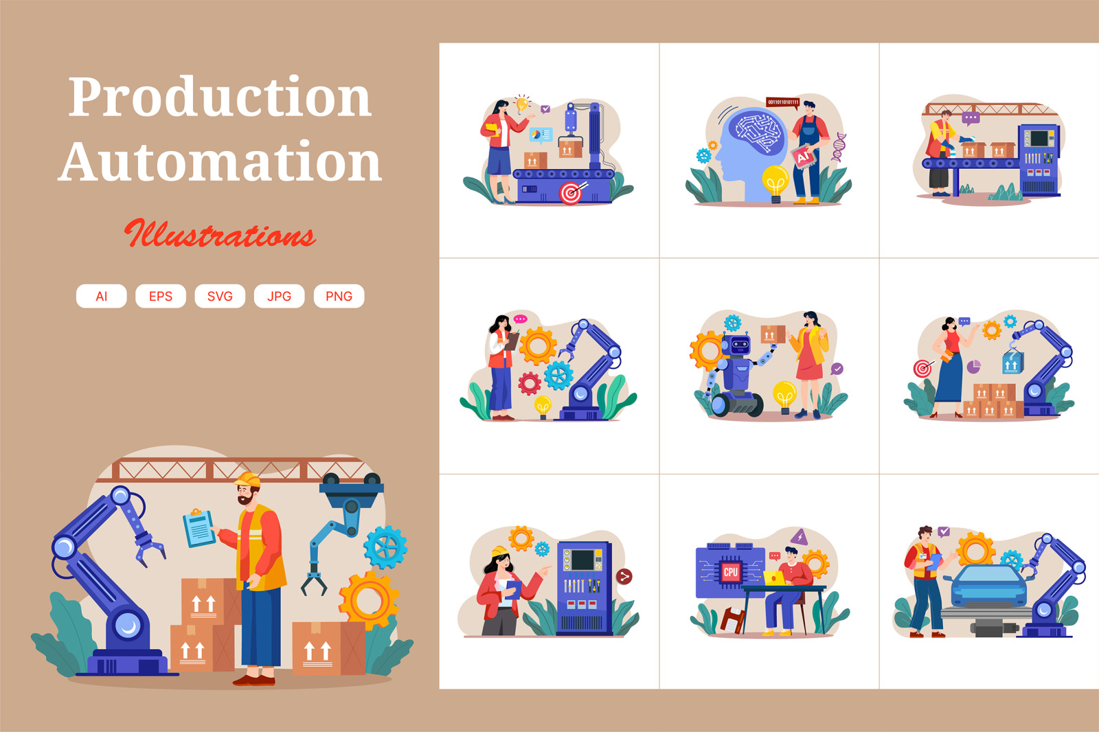 M684_Production Automation Illustration Pack_Part 02 M684_Production Automation Illustration Pack_Part 02