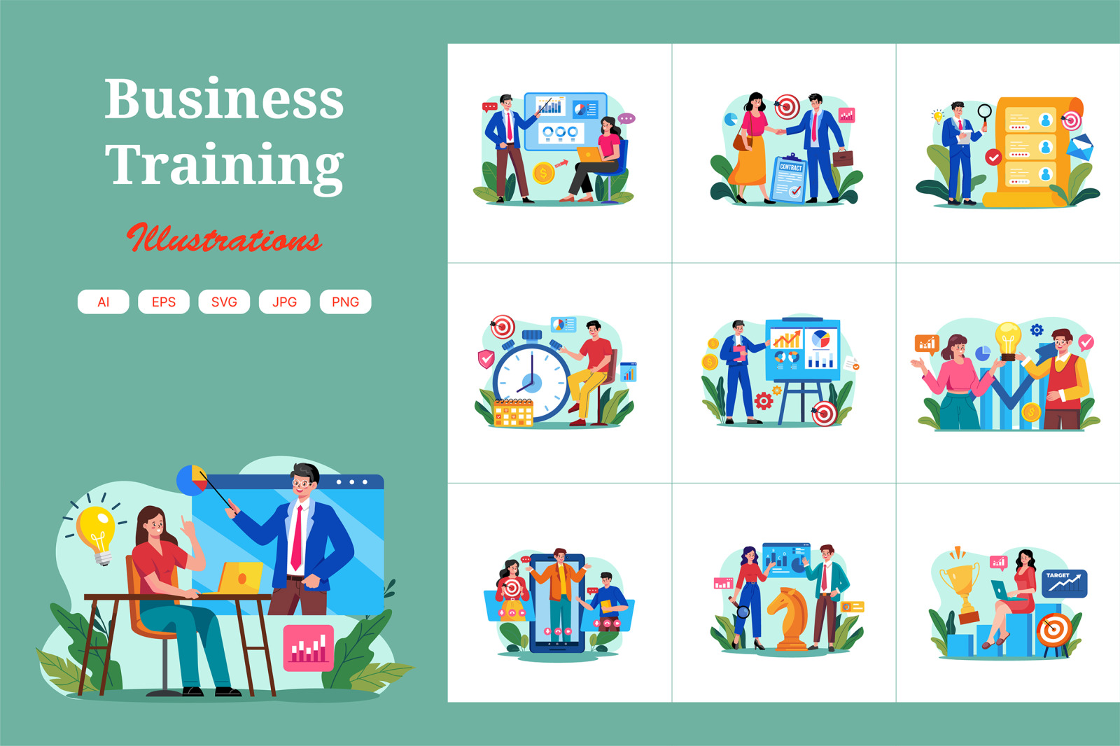 M685_Business Training Illustration Pack_Part 01