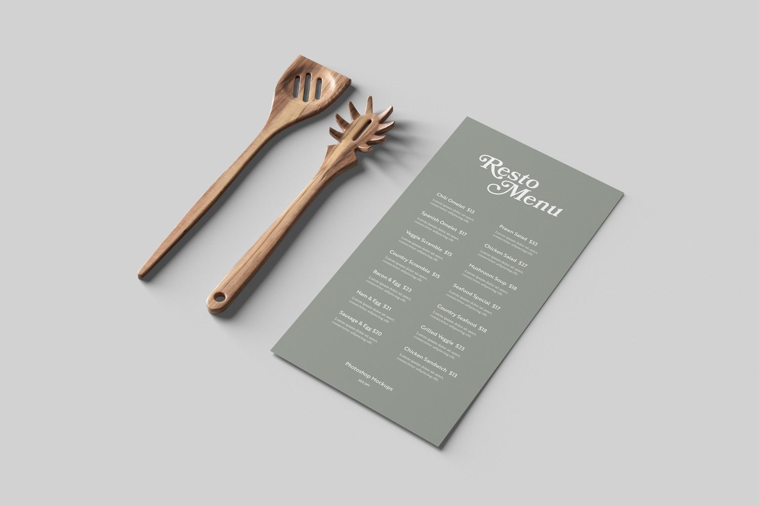 Restaurant Menu Mockups