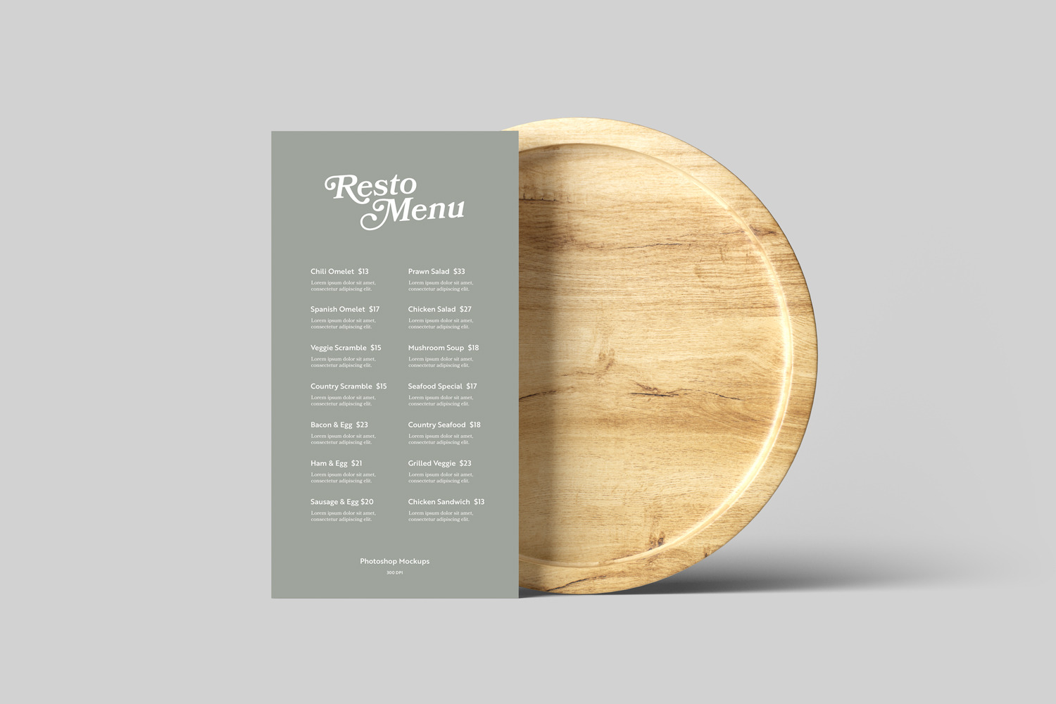 Restaurant Menu Mockups