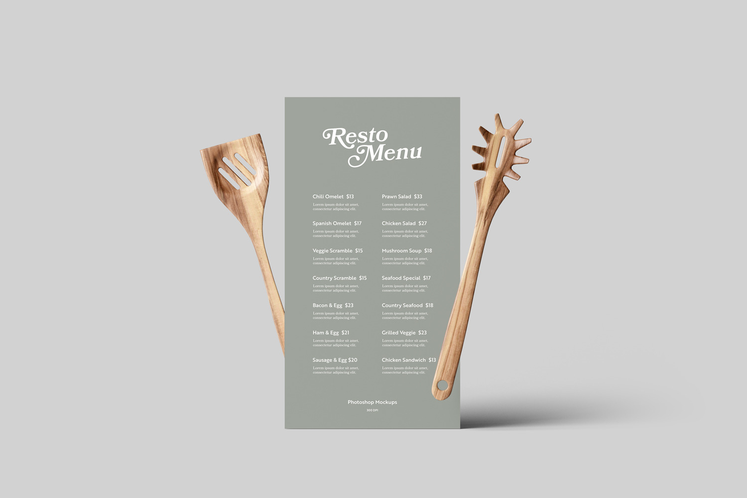 Restaurant Menu Mockups