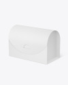 Textured Curved Paper Box Mockup