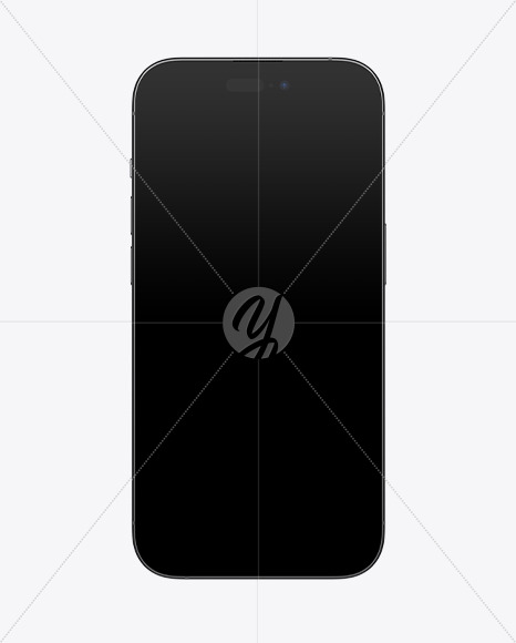 iPhone 14 Pro Silver Front Mockup