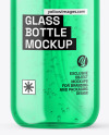 Color Liquid Glass Cosmetic Bottle with Pump Mockup Color Liquid Glass Cosmetic Bottle with Pump Mockup