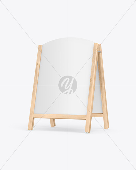 Wooden Stand Mockup