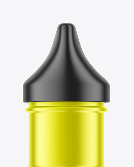 Metallic Sport Bottle Mockup