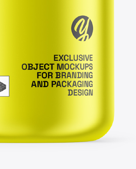 Metallic Sport Bottle Mockup