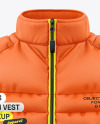 Men's Down Vest Mockup - Front View