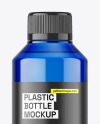 Blue Plastic Bottle Mockup