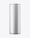 Matte Metallic Can Mockup