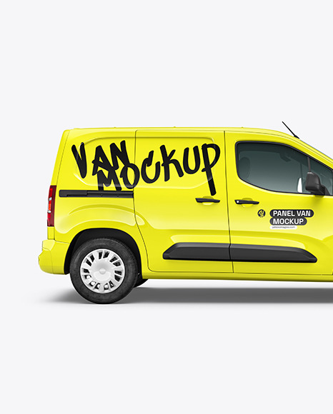 Panel Van Mockup - Side View