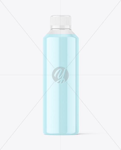 Clear Plastic Bottle Mockup