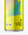 Glossy Metallic Can Mockup