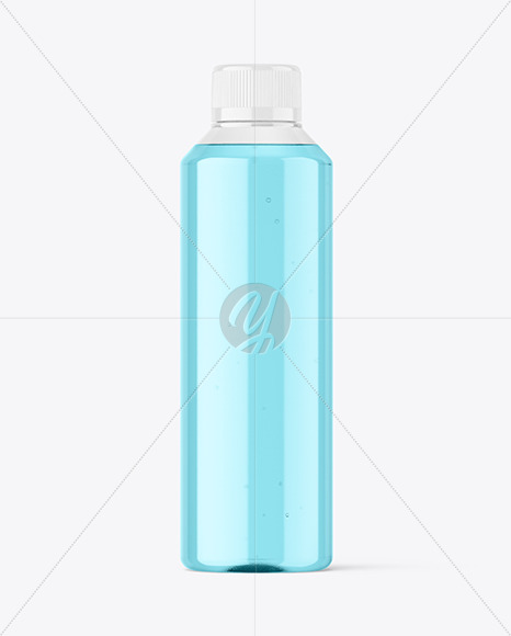 Clear Plastic Bottle Mockup