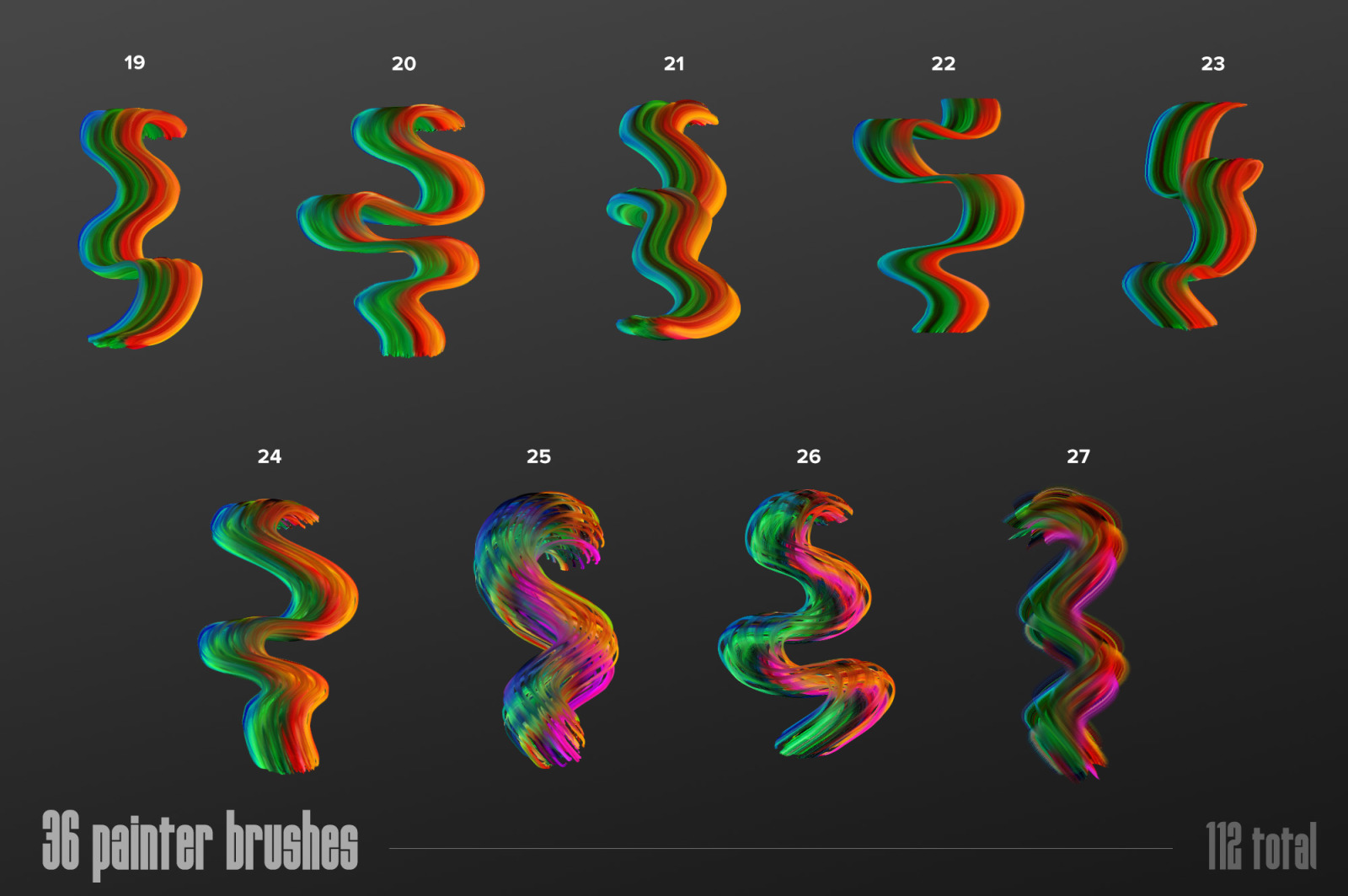 Multicolor Brush Bundle for Photoshop Multicolor Brush Bundle for Photoshop