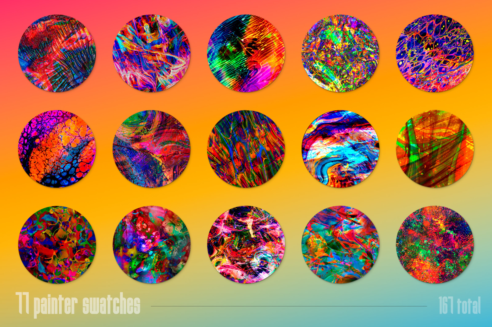 Multicolor Brush Bundle for Photoshop Multicolor Brush Bundle for Photoshop