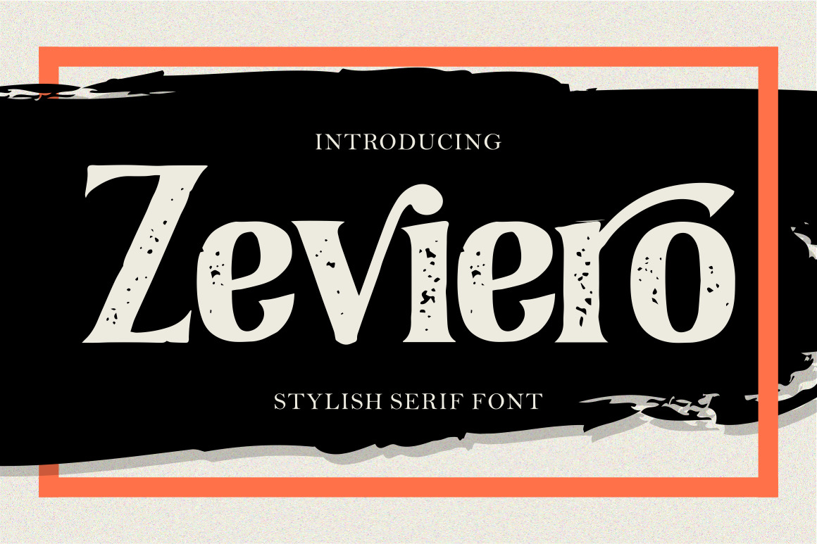 Zeviero - Stylish Serif Font Zeviero - Stylish Serif Font