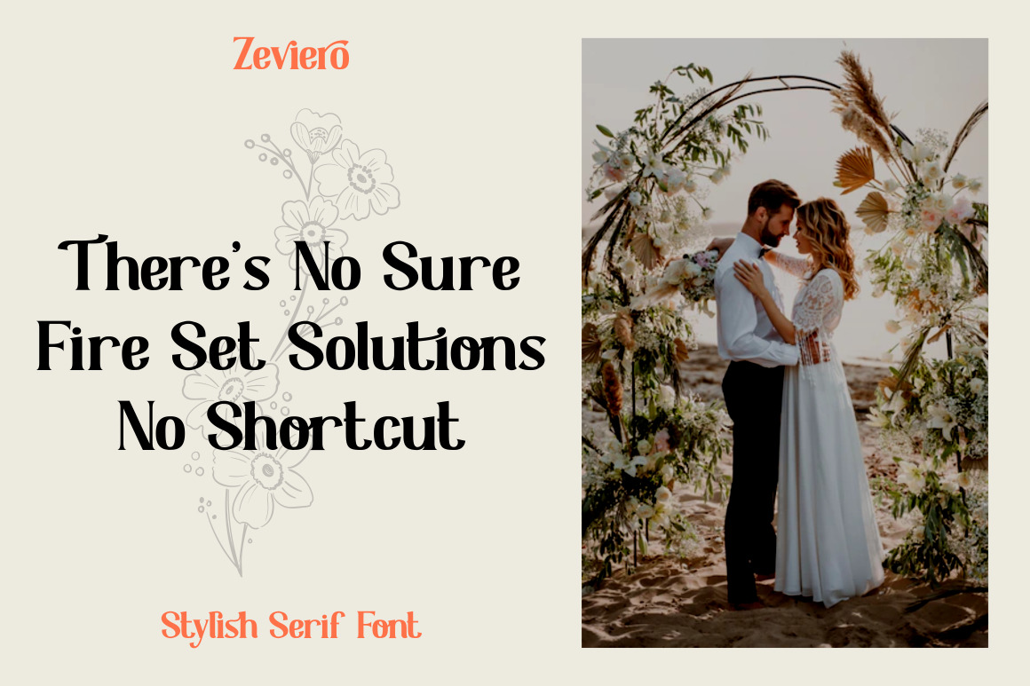Zeviero - Stylish Serif Font Zeviero - Stylish Serif Font