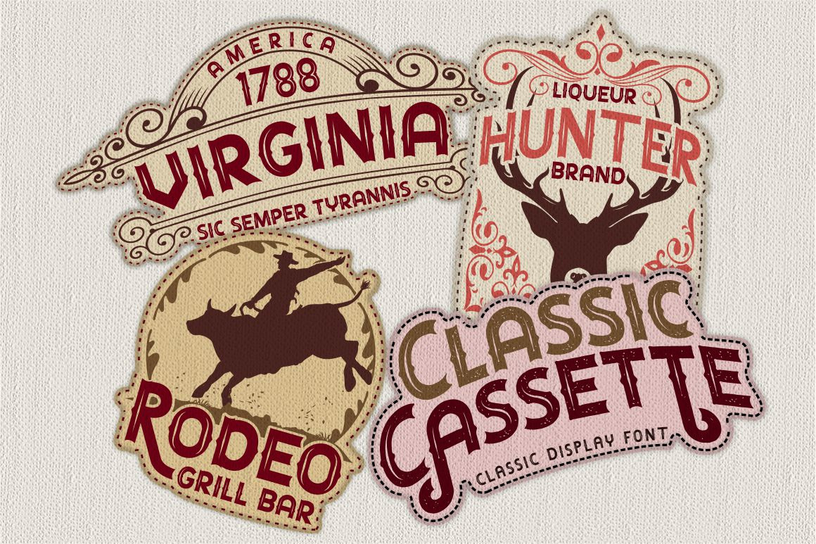 Classic Cassette - Classic Display Font Classic Cassette - Classic Display Font