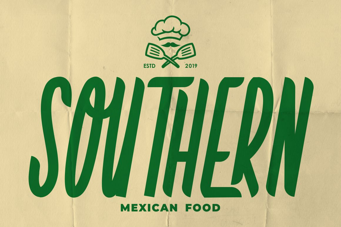 Country Foody - Condensed Retro Font Country Foody - Condensed Retro Font