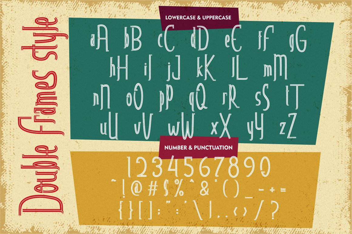 Double Frames - Display Font Double Frames - Display Font